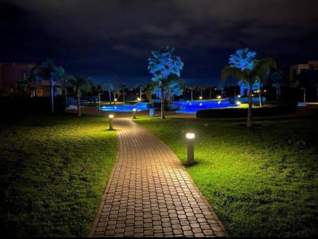 Appartement De Luxe Avec Jardin Vue Sur La Piscine Golf Securise 24H Sur 24 A 5 Minutes De L Aeroport Marrakesh Extérieur photo