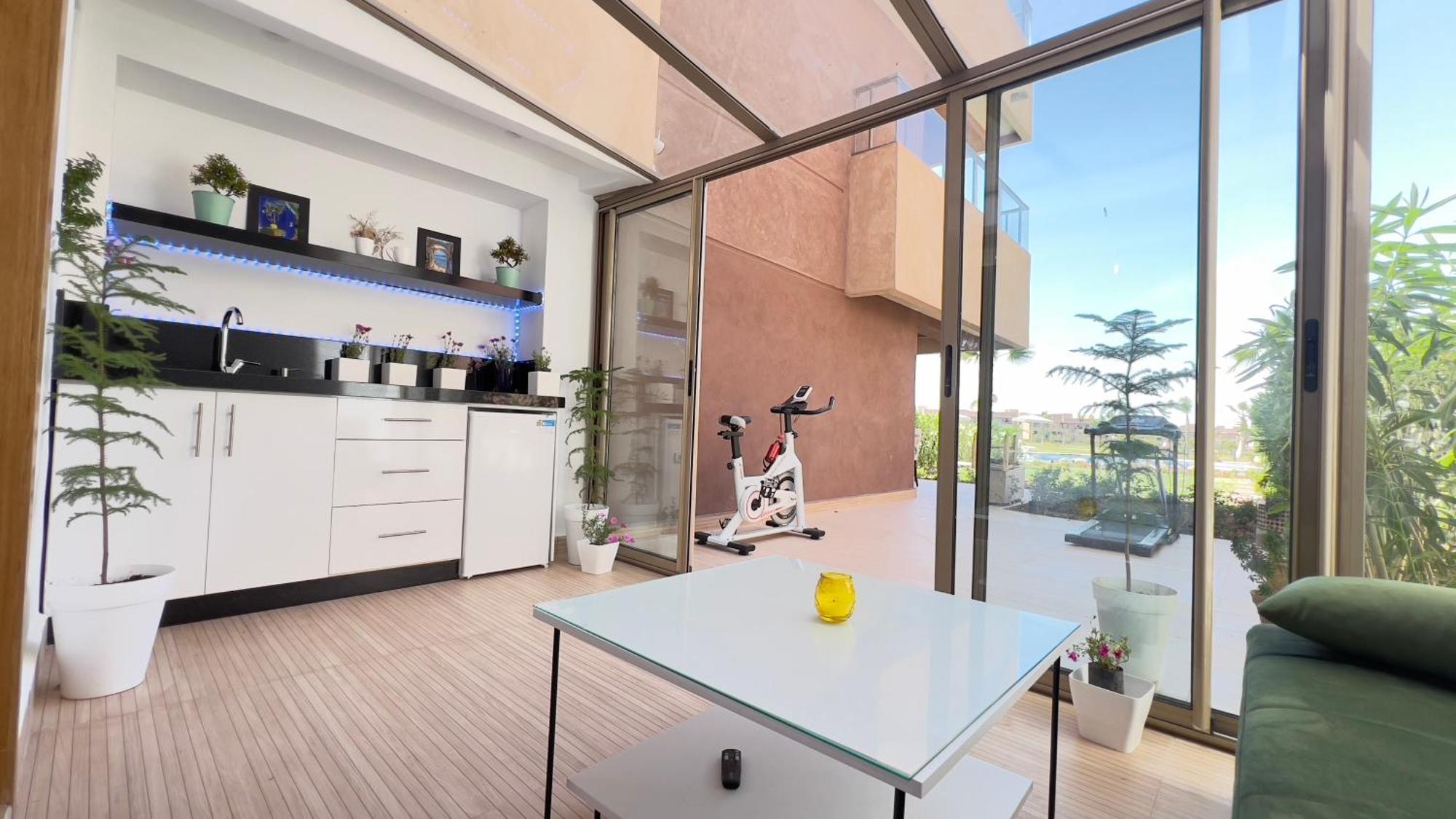 Appartement De Luxe Avec Jardin Vue Sur La Piscine Golf Securise 24H Sur 24 A 5 Minutes De L Aeroport Marrakesh Extérieur photo