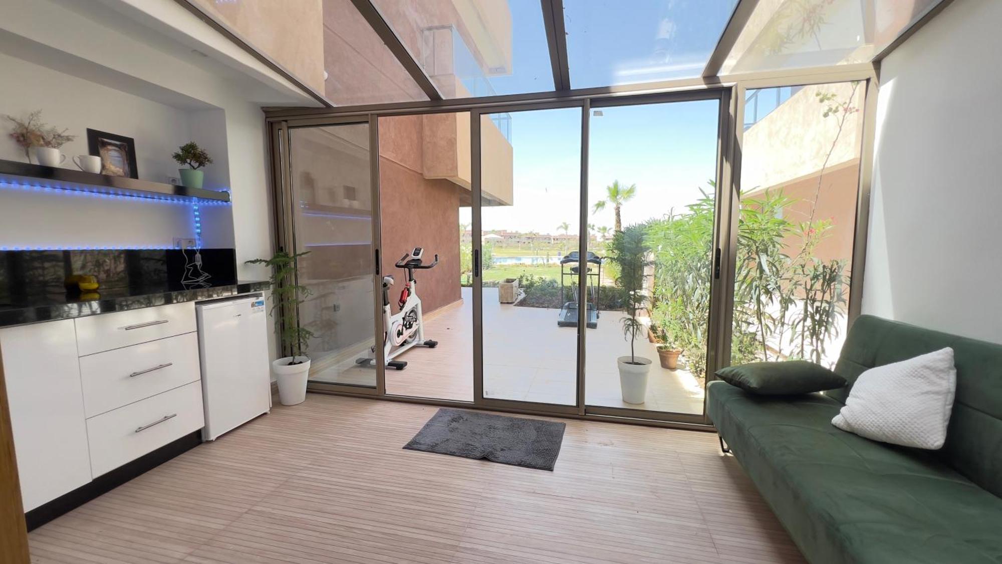 Appartement De Luxe Avec Jardin Vue Sur La Piscine Golf Securise 24H Sur 24 A 5 Minutes De L Aeroport Marrakesh Extérieur photo