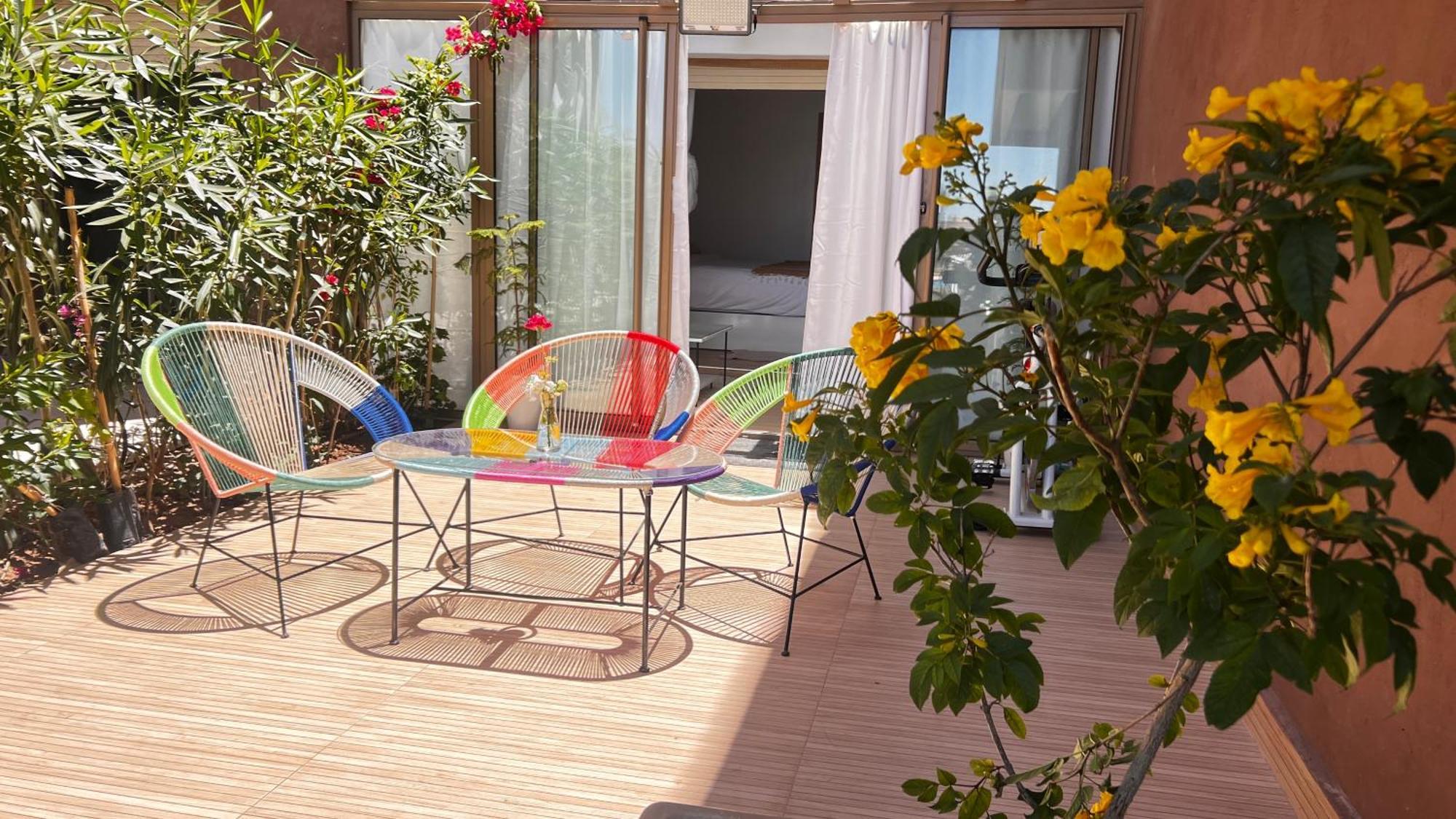 Appartement De Luxe Avec Jardin Vue Sur La Piscine Golf Securise 24H Sur 24 A 5 Minutes De L Aeroport Marrakesh Extérieur photo
